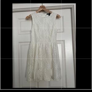 forever 21 lace white dress- size small